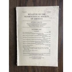 Bulletin of the seismological society of america - vol.37 - number...