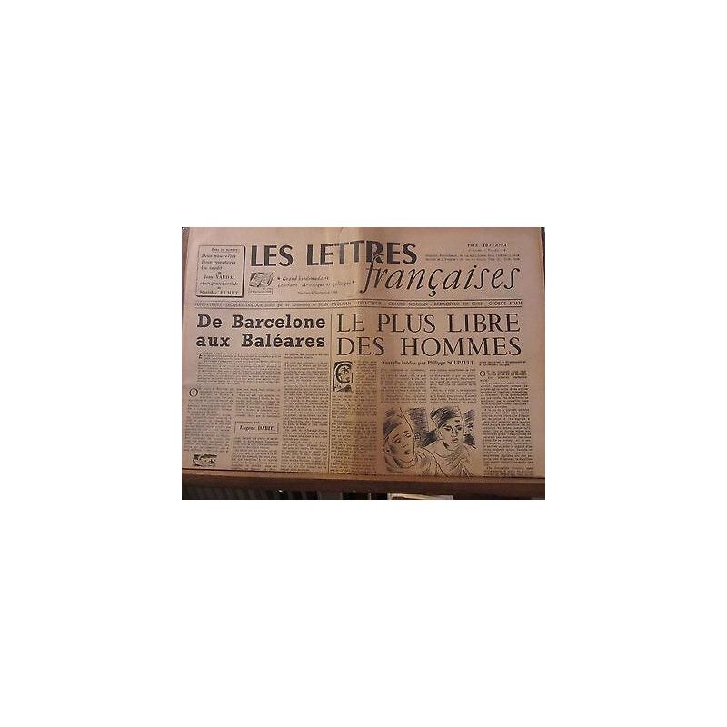 Les Lettres Françaises n124 6 Septembre 1946 paulhan peynet effel...