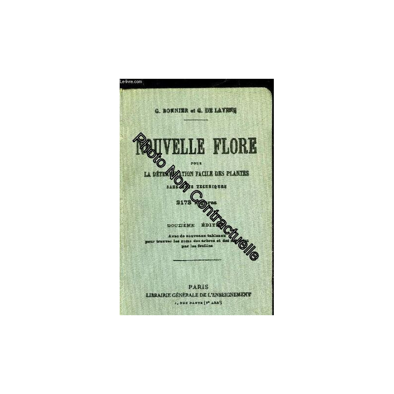 Nouvelle Flore Pour La Determination Facile Des Plantes Sans Mots...