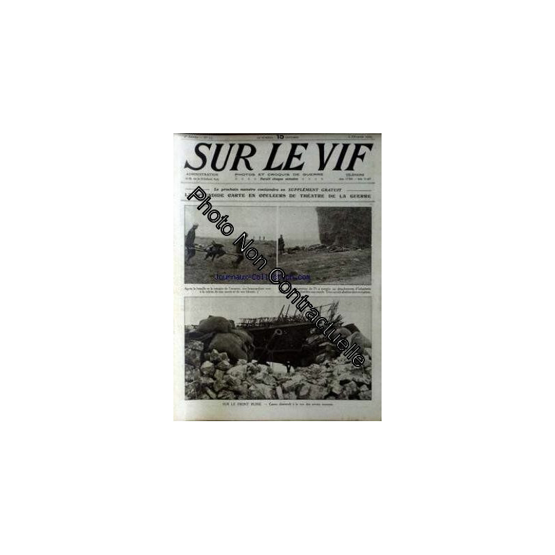 SUR LE VIF [No 13] du 06/02/1915 - SUR LE FRONT RUSSE