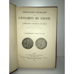 Association Francaise pour l'avancement des Sciences CONFERENCES...