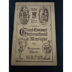 PROGRAMME OFFICIEL Grand Concours International de Musique Ville...