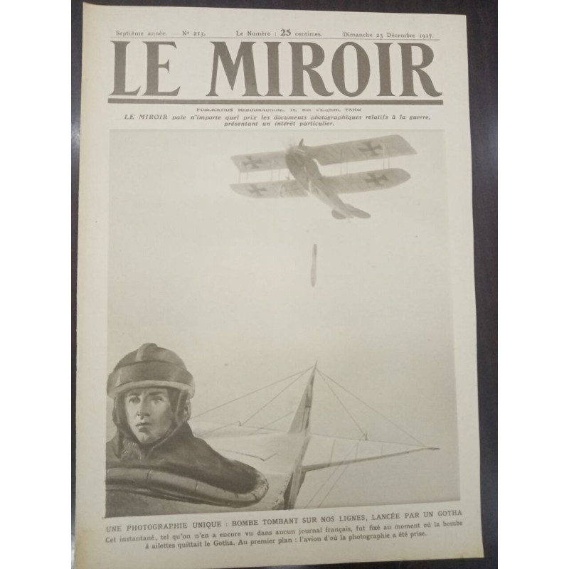 Journal Le Miroir N° 213 - 1917