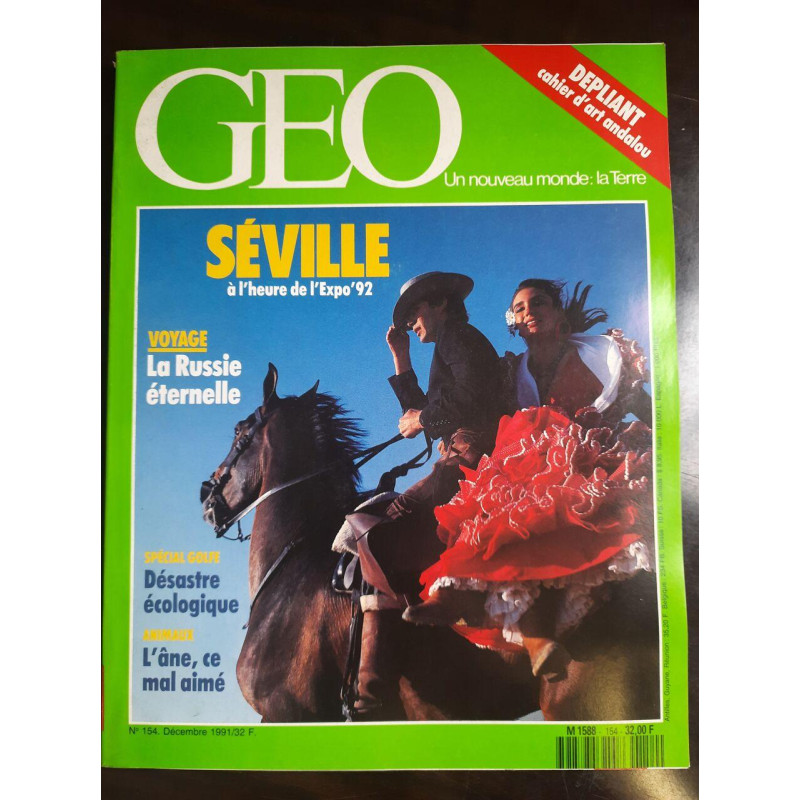 Geo Un Nouveau Monde:La Terre Nº154 / Décembre 1991
