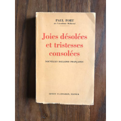 Joies désolées et tristesses consolées