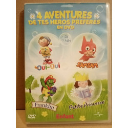 4 aventures de tes héros préférés - Oui-Oui Samsam Franklin DVD