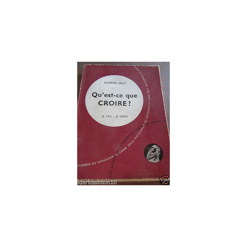 Eugène joly qu'est ce que croire Arthème Fayard