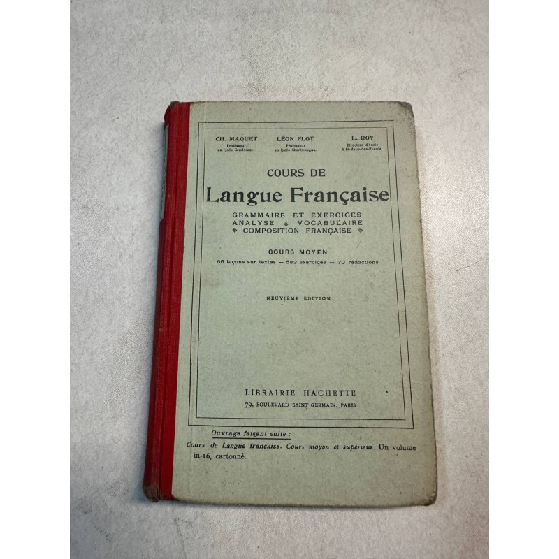 Cours de langue francaise cours moyen