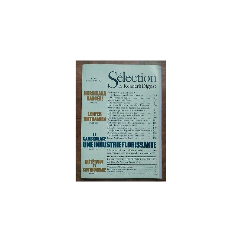 Sélection du Reader's Digest Nº 396 Février 1980