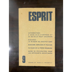 Revue Esprit Septembre 1975