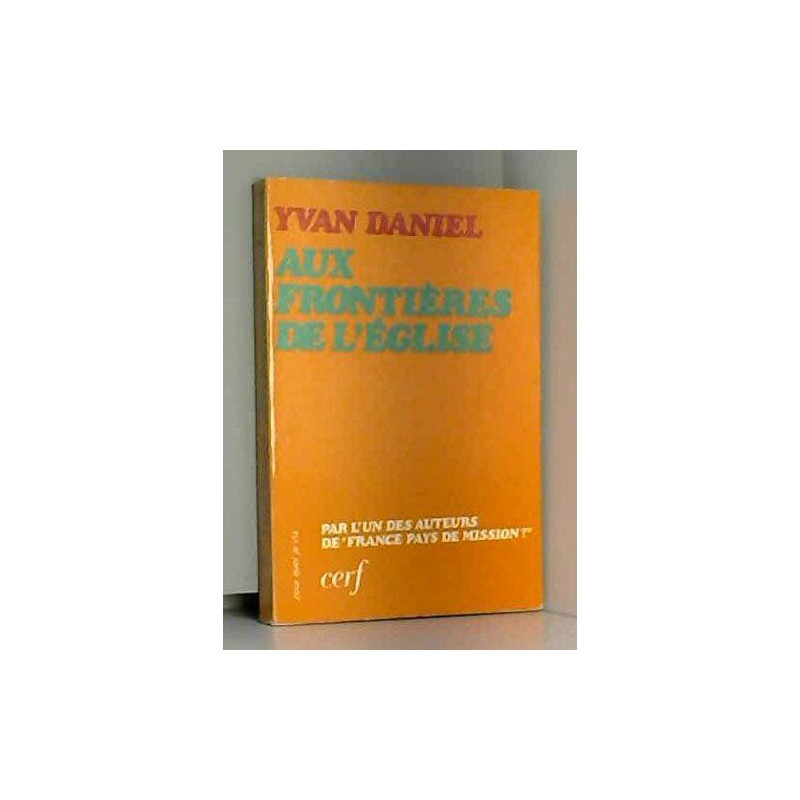 Aux frontières de l'Église