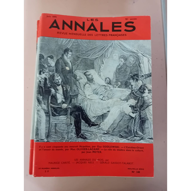 Revue Les annales des lettres françaises N° 248