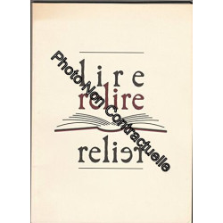 Plaquette LIRE RELIRE RELIER - Festival du Livre de Belfort de 1997