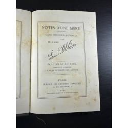 Notes d'une mère - cours d'éducation maternelle