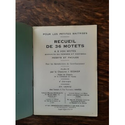 Recueil de 36 Motets à 2 Voix Mixtes 4