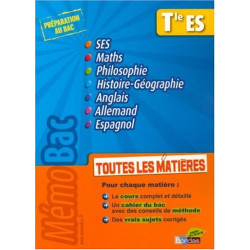 Toutes les matières Tle ES