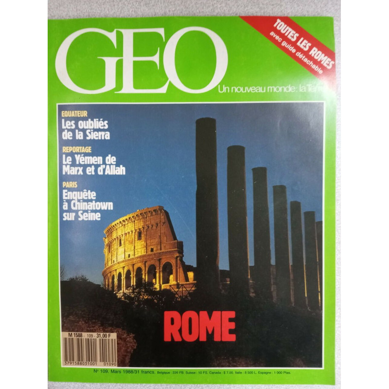 Geo nº 109 / Mars 1988
