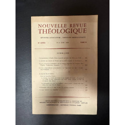 Nouvelle revue théologique 98e année n°6 tome 88