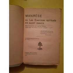 Manrèse Exercices Spirituels de st Ignace Gabriel