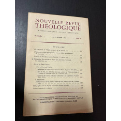 Nouvelle revue théologique 95e année n°2 tome 85