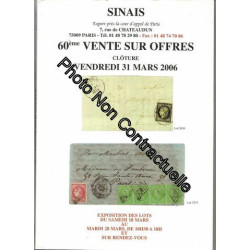 Bertrand Sinais - Catalogue De La 6ème Vente Sur Offre - 2006