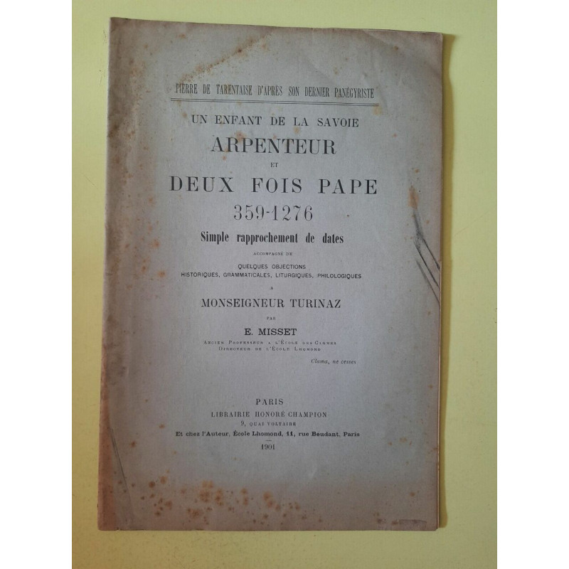 e Misset Un Enfant de la Savoie Arpenteur et deux fois Pape 359 1276