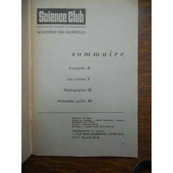 Science Club n21 Les océans Novembre 1965