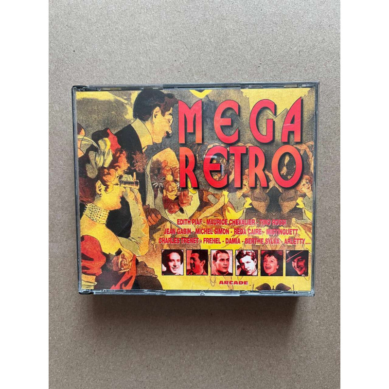 Mega Retro - Edith piaf Maurice chevalier Coffret 4 CD
