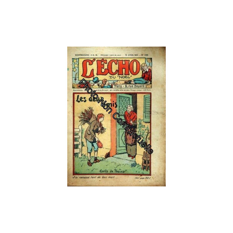 ECHO DU NOEL [No 1180] du 16/04/1933 - LES DEUX AMIS