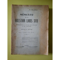 f Delrosay Méménto de la Question Louis XVII étude de l'évasion