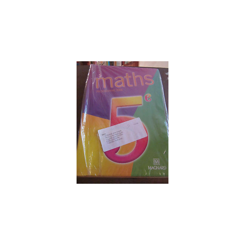 Maths Programme 5e