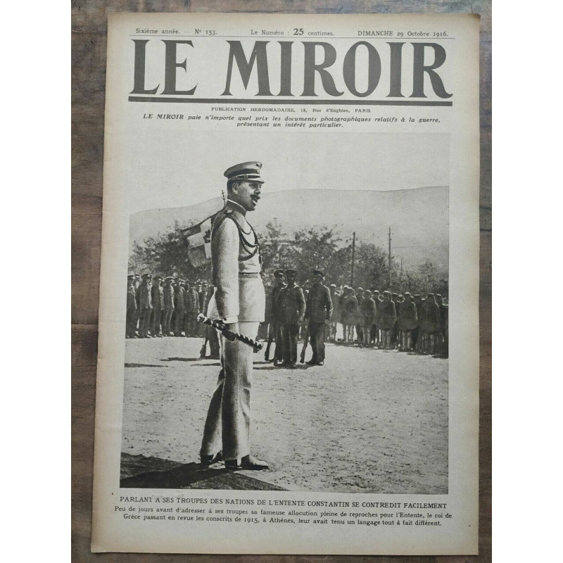 Le Miroir n153 29 Octobre 1916