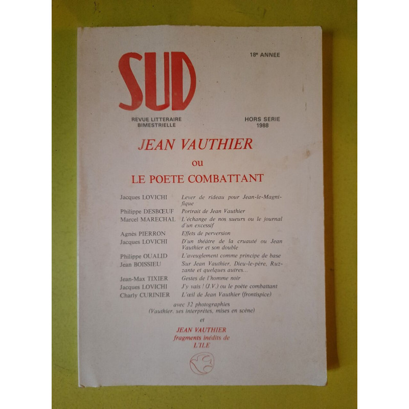 Jean Vauthier ou Le poete cambattant