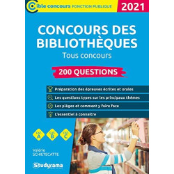 Concours des bibliothèques.Tous concours 2020/2021: 200 questions