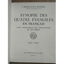 p Benoît Synopse des quatre évangiles en Français Tome I