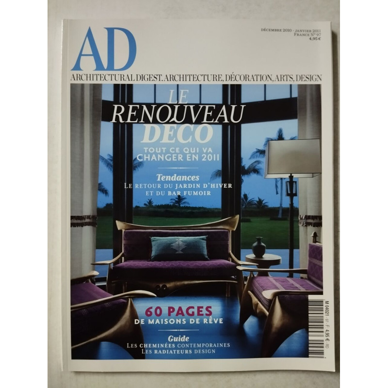 Architectural Digest - intérieurs nº 97 / Décembre-Janvier 2011