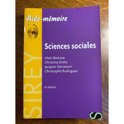 beitone dollo gervasoni rodrigues Sciences sociales dalloz