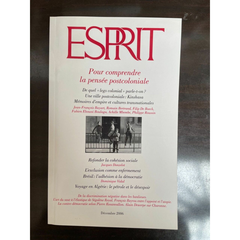 Revue Esprit n 10 Ségrégations et violences urbaines Octobre 2006