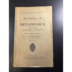Metaphysica tertia pars Metaphysica Ontologica II - Metaphysica - III