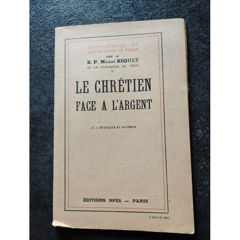 Le chrétien face à l'argent