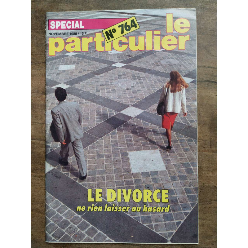 Le particulier n764 Novembre 1988