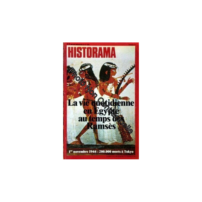 HISTORAMA N° 335 du 01-10-1979 LA VIE QUOTIDIENNE EN EGYPTE AU...