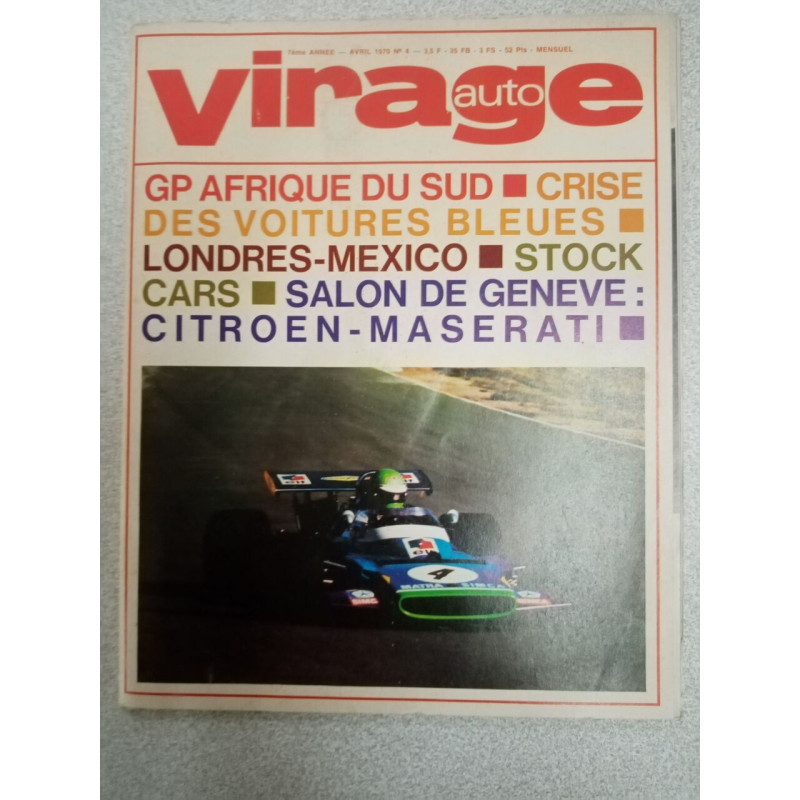 Auto Virage nº 4 / Avril 1970