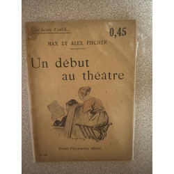 Un début au théâtre