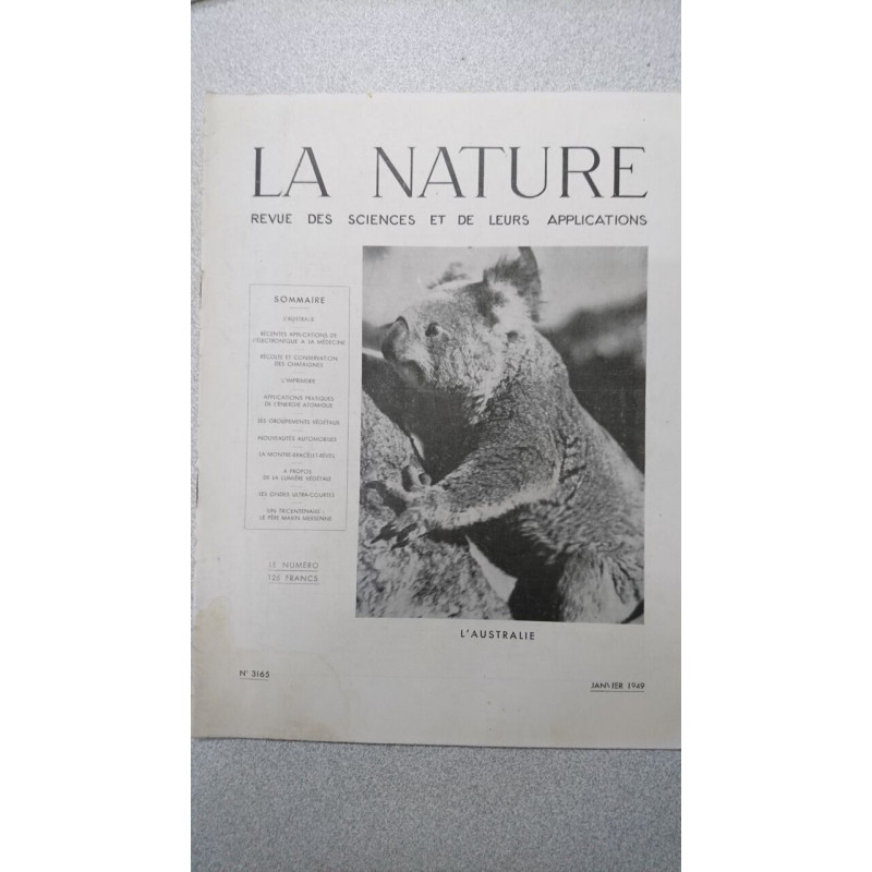La nature n° 3165 / Janvier 1949