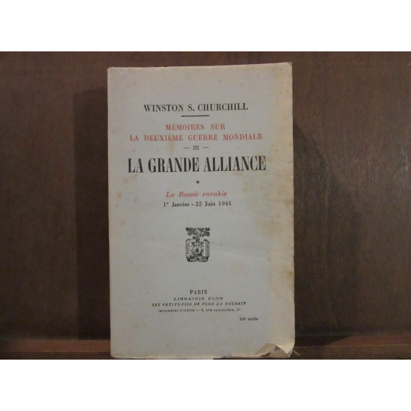 WINSTON s churchill Mémoires sur la deuxième guerre mondiale...