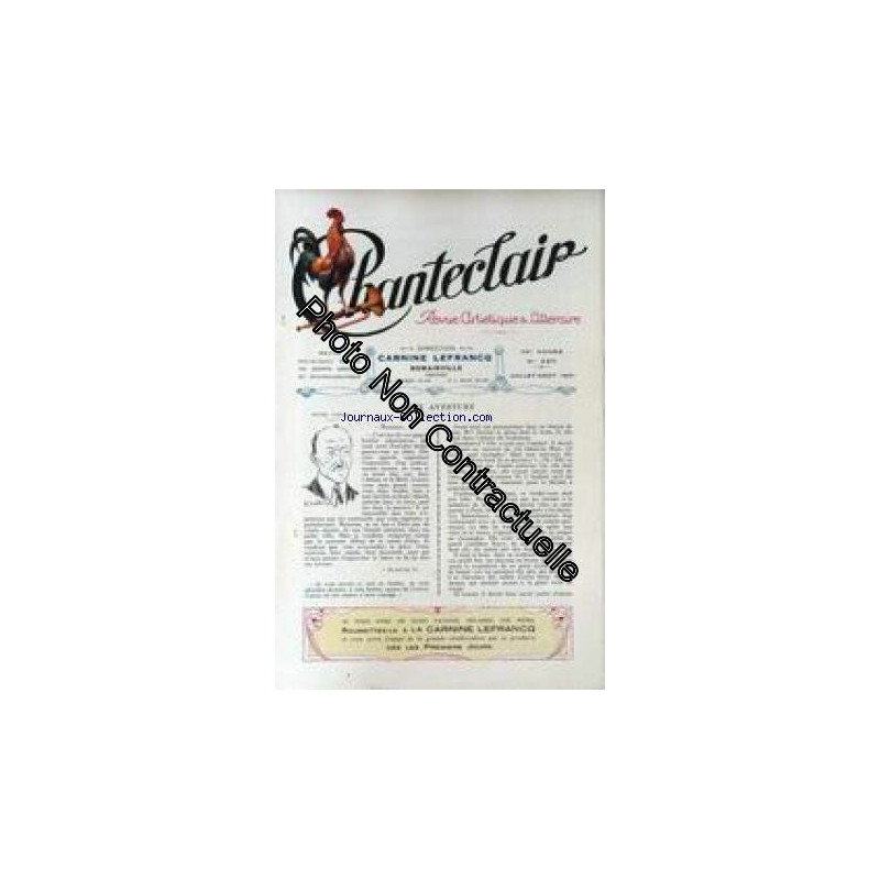 CHANTECLAIR [No 280] du 01/07/1931 - UNE AVENTURE - MICHEL CORDAY...