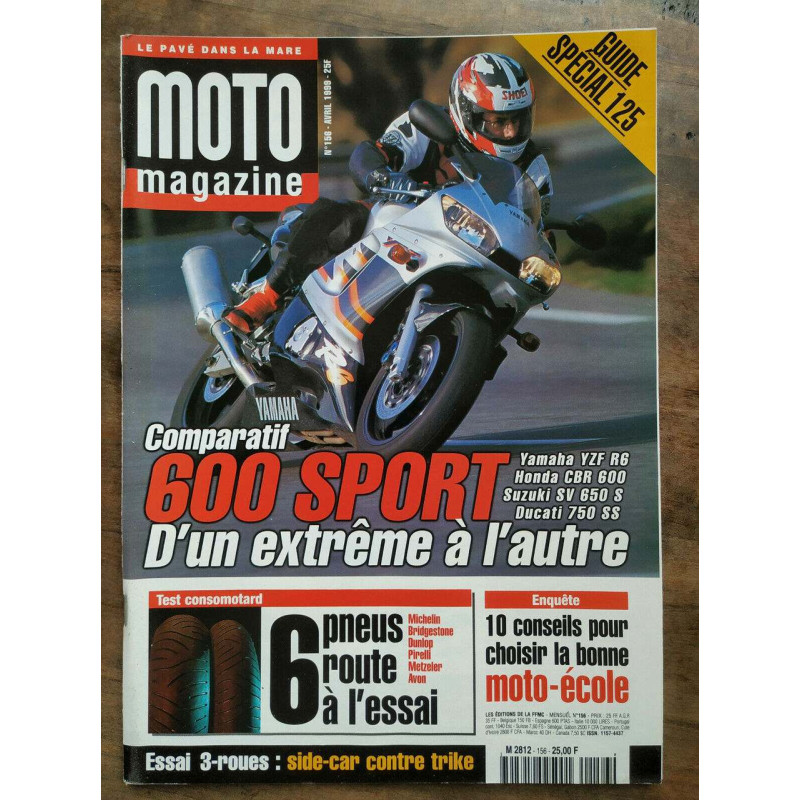 Moto Magazine n156 Avril 1999
