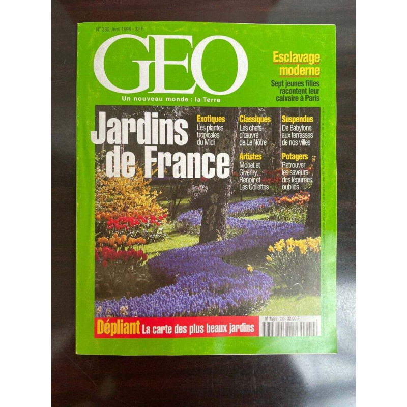 Geo Nº 230 - Un Nouveau Monde Jardins de France ExotiquesLes...