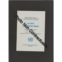 LES DROITS DE LA PERSONNE HUMAINE guide à l'usage des maîtres et...
